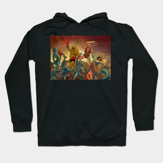 Thundarr The Barbarian - Frazetta-like Hoodie by thecountingtree